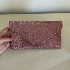 Pink Sparkly Clutch